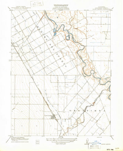 United States Geological Survey Crows Landing, CA (1916, 31680-Scale) digital map