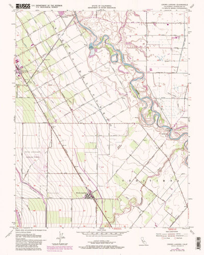 United States Geological Survey Crows Landing, CA (1952, 24000-Scale) digital map