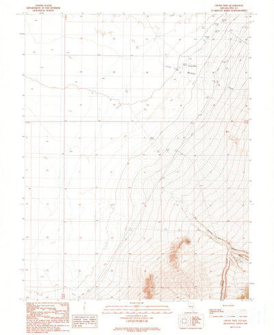 United States Geological Survey Crows Nest, NV (1990, 24000-Scale) digital map