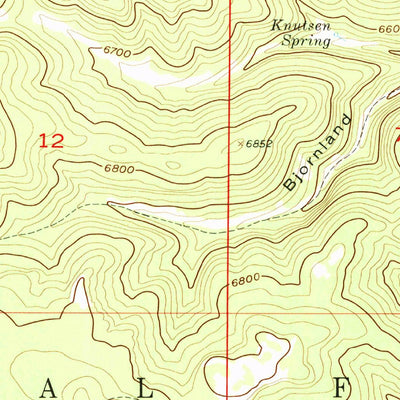 United States Geological Survey Crows Nest Peak, SD (1956, 24000-Scale) digital map