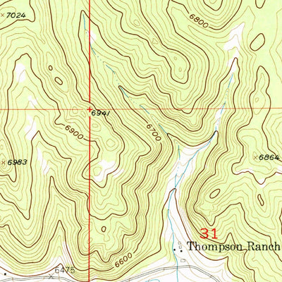 United States Geological Survey Crows Nest Peak, SD (1956, 24000-Scale) digital map