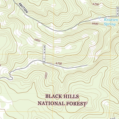 United States Geological Survey Crows Nest Peak, SD (2021, 24000-Scale) digital map