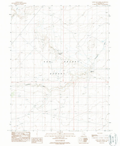 United States Geological Survey Crows Nest Spring, UT (1988, 24000-Scale) digital map