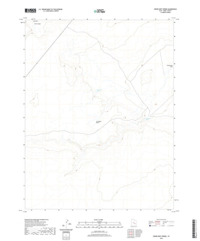 United States Geological Survey Crows Nest Spring, UT (2020, 24000-Scale) digital map