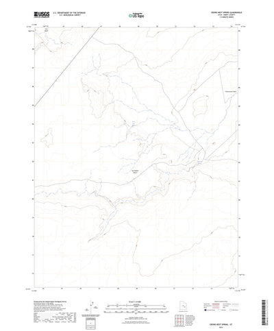 United States Geological Survey Crows Nest Spring, UT (2023, 24000-Scale) digital map