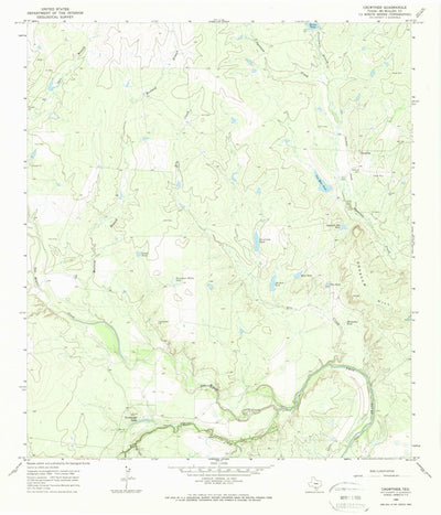 United States Geological Survey Crowther, TX (1965, 24000-Scale) digital map