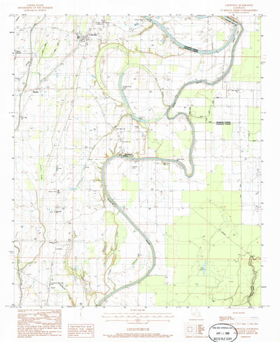 United States Geological Survey Crowville, LA (1983, 24000-Scale) digital map