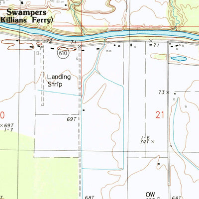 United States Geological Survey Crowville, LA (1983, 24000-Scale) digital map