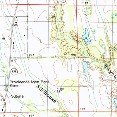 United States Geological Survey Crowville, LA (1983, 24000-Scale) digital map