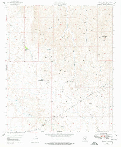 United States Geological Survey Crozier Peak, AZ (1949, 24000-Scale) digital map