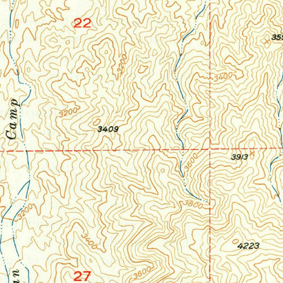 United States Geological Survey Crozier Peak, AZ (1950, 24000-Scale) digital map