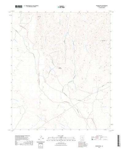 United States Geological Survey Crozier Peak, AZ (2021, 24000-Scale) digital map
