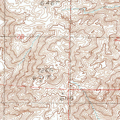 United States Geological Survey Crucero Hill, CA (1983, 24000-Scale) digital map