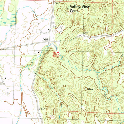 United States Geological Survey Cruger, MS (1982, 24000-Scale) digital map