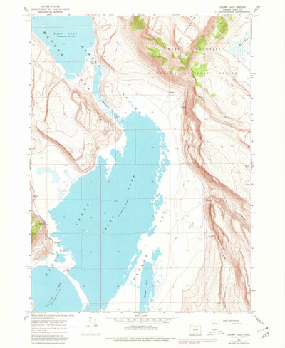 United States Geological Survey Crump Lake, OR (1967, 24000-Scale) digital map