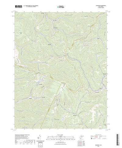 United States Geological Survey Crumpler, WV (2023, 24000-Scale) digital map