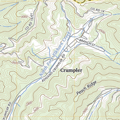 United States Geological Survey Crumpler, WV (2023, 24000-Scale) digital map