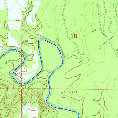 United States Geological Survey Crumptonia, AL (1974, 24000-Scale) digital map