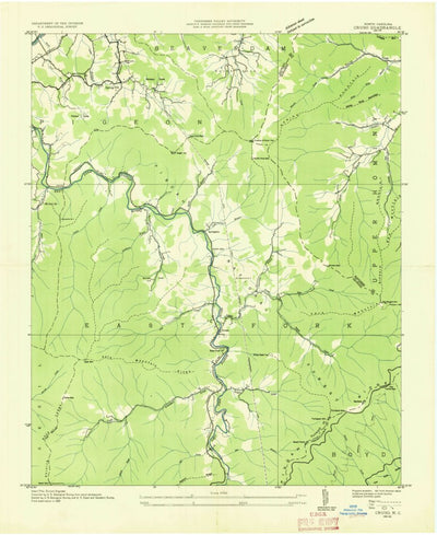 United States Geological Survey Cruso, NC (1935, 24000-Scale) digital map