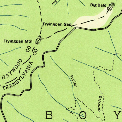 United States Geological Survey Cruso, NC (1935, 24000-Scale) digital map