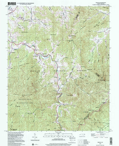 United States Geological Survey Cruso, NC (1997, 24000-Scale) digital map