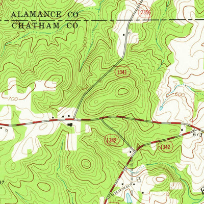 United States Geological Survey Crutchfield Crossroads, NC (1974, 24000-Scale) digital map