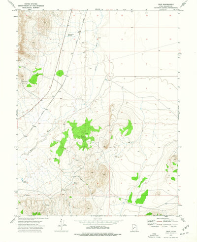 United States Geological Survey Cruz, UT (1973, 24000-Scale) digital map