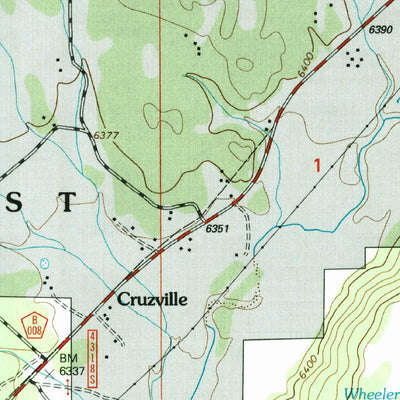 United States Geological Survey Cruzville, NM (1999, 24000-Scale) digital map