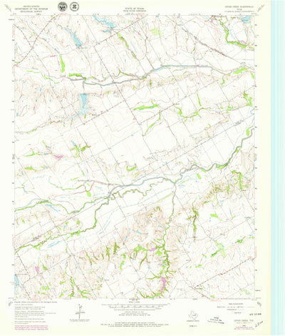 United States Geological Survey Cryer Creek, TX (1962, 24000-Scale) digital map