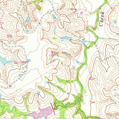 United States Geological Survey Cryer Creek, TX (1962, 24000-Scale) digital map