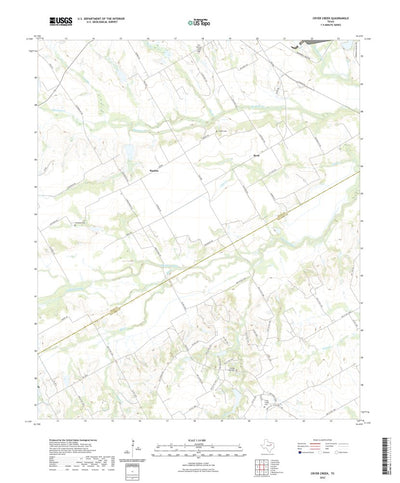 United States Geological Survey Cryer Creek, TX (2022, 24000-Scale) digital map