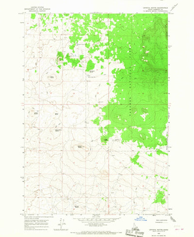 United States Geological Survey Crystal Butte, ID (1965, 24000-Scale) digital map