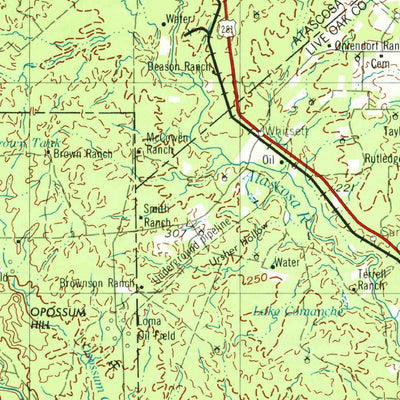 United States Geological Survey Crystal City, TX (1955, 250000-Scale) digital map