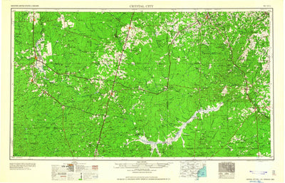 United States Geological Survey Crystal City, TX (1961, 250000-Scale) digital map