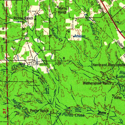 United States Geological Survey Crystal City, TX (1961, 250000-Scale) digital map