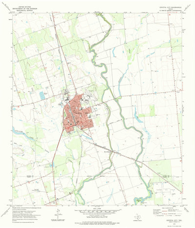 United States Geological Survey Crystal City, TX (1972, 24000-Scale) digital map