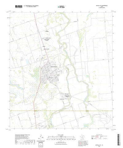 United States Geological Survey Crystal City, TX (2022, 24000-Scale) digital map