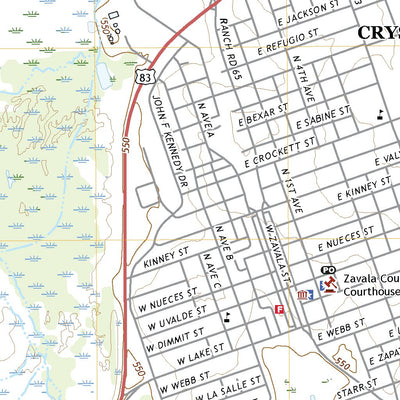 United States Geological Survey Crystal City, TX (2022, 24000-Scale) digital map