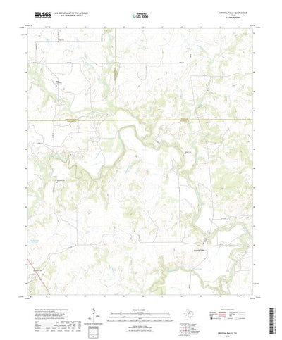 United States Geological Survey Crystal Falls, TX (2022, 24000-Scale) digital map