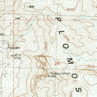 United States Geological Survey Crystal Hill, AZ (1990, 24000-Scale) digital map