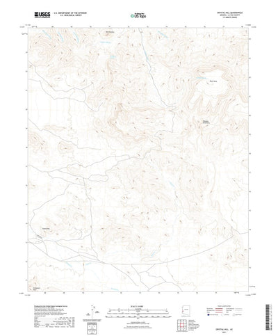 United States Geological Survey Crystal Hill, AZ (2021, 24000-Scale) digital map
