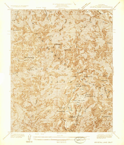 United States Geological Survey Crystal Lake, CA (1936, 24000-Scale) digital map