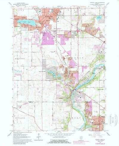 United States Geological Survey Crystal Lake, IL (1962, 24000-Scale) digital map
