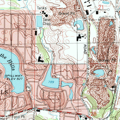 United States Geological Survey Crystal Lake, IL (1992, 24000-Scale) digital map