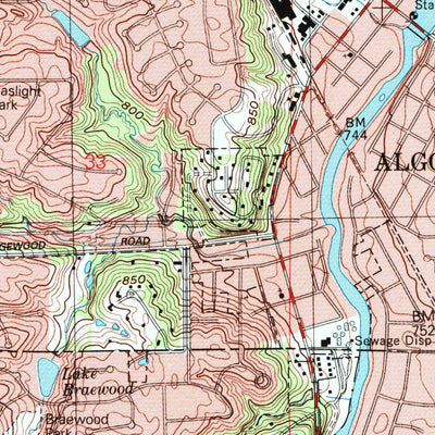 United States Geological Survey Crystal Lake, IL (1992, 24000-Scale) digital map
