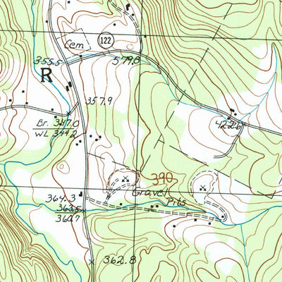 United States Geological Survey Crystal Lake, VT (1986, 24000-Scale) digital map