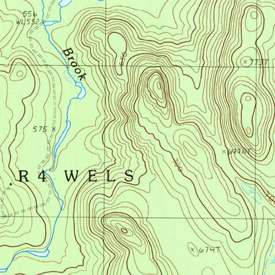 United States Geological Survey Crystal, ME (1989, 24000-Scale) digital map