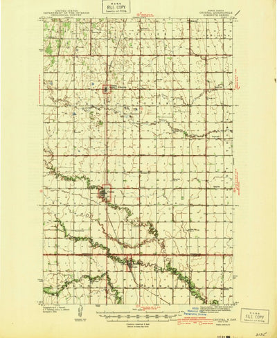 United States Geological Survey Crystal, ND (1944, 62500-Scale) digital map