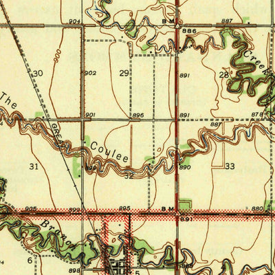 United States Geological Survey Crystal, ND (1944, 62500-Scale) digital map