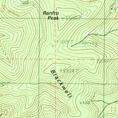 United States Geological Survey Crystal Peak, ID (1990, 24000-Scale) digital map